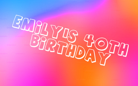 Happy Birthday